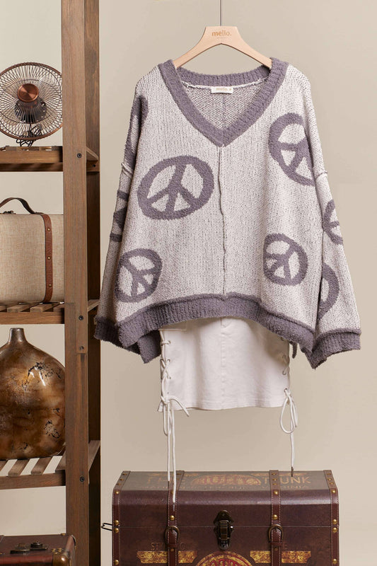 Get Groovy Peace Sweater