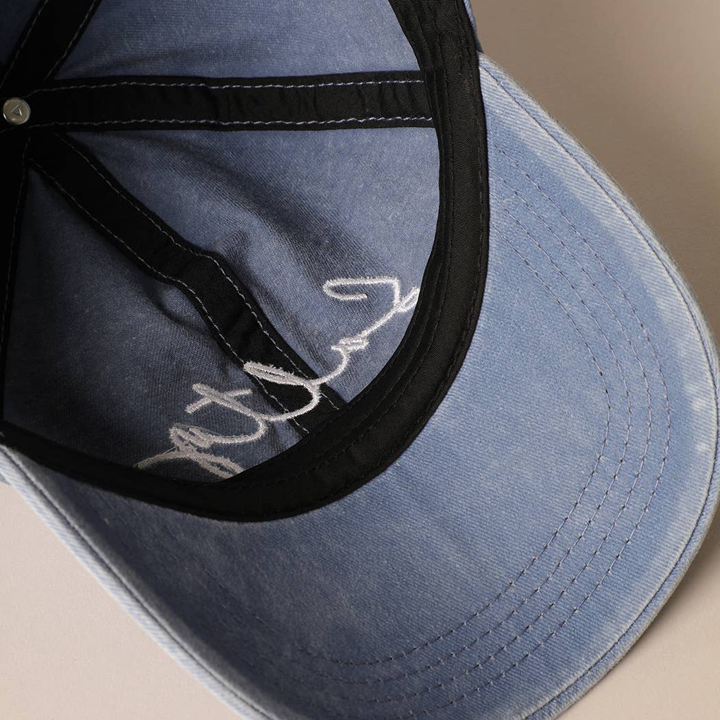 Salty Lettered Embroidery Baseball Cap