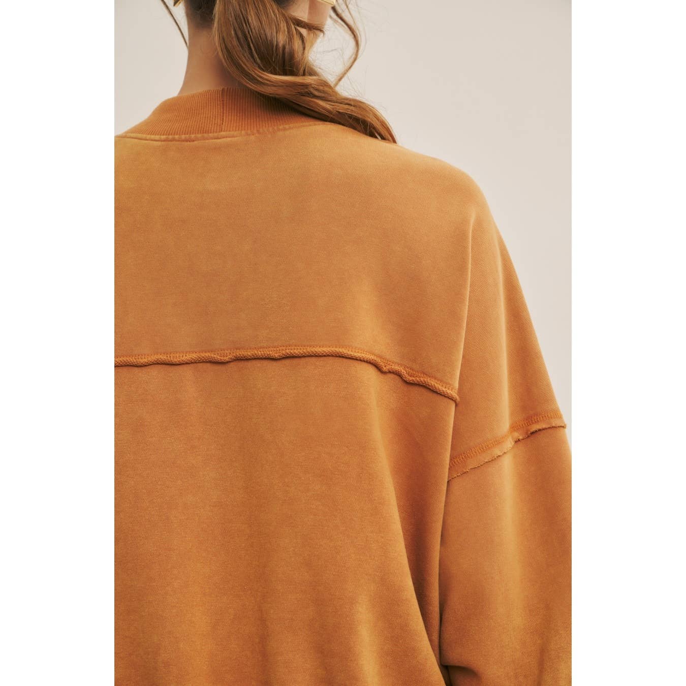 Cozy Mineral-Washed French Terry Cardigan