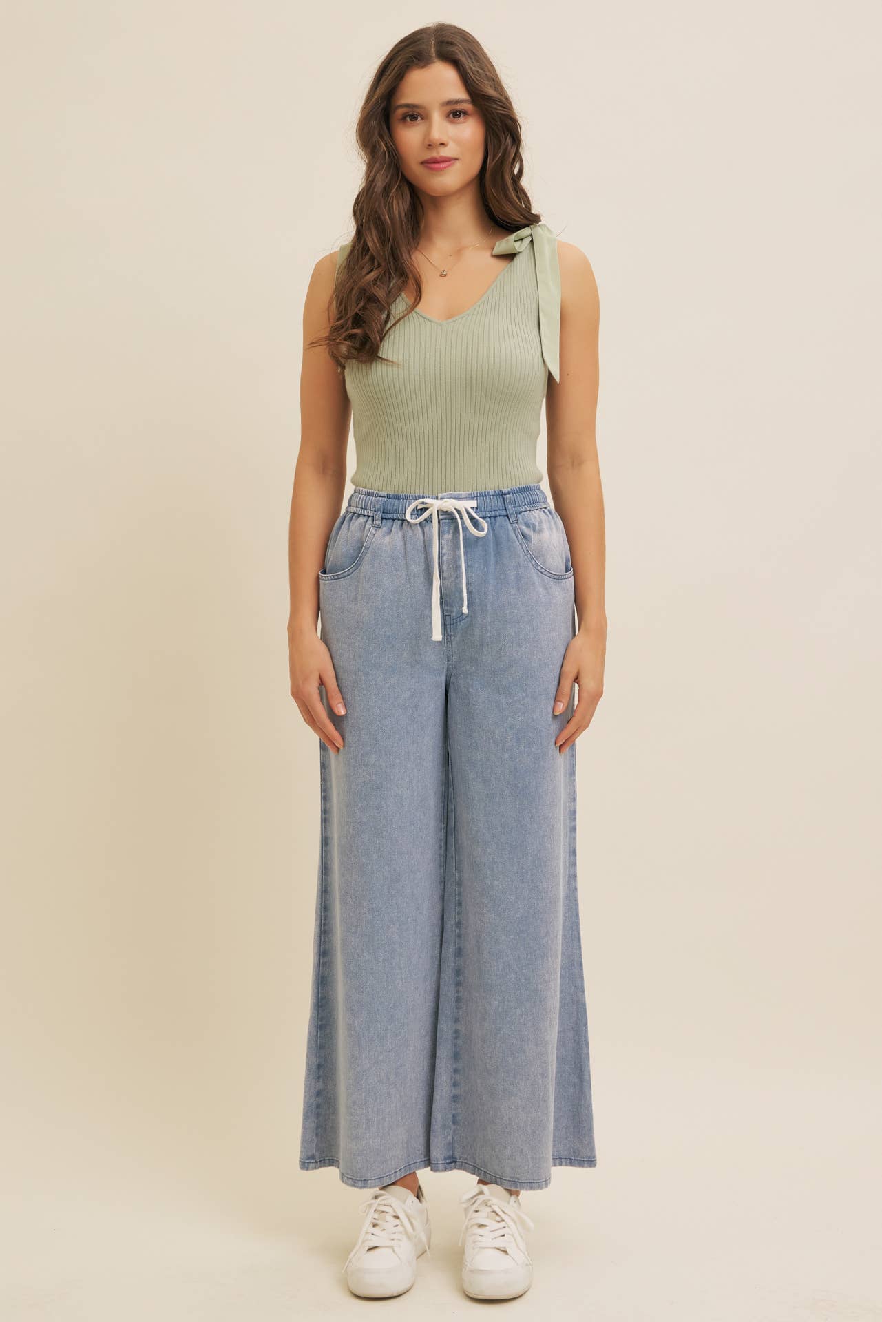 Sadie Wide Leg Denim Pants