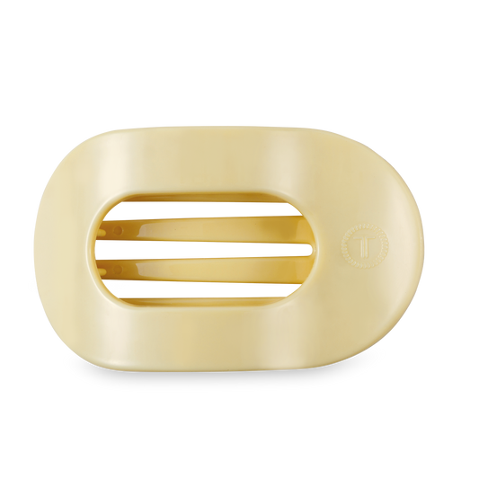 Flat Round Hair Clip | Large | Butter Yellow