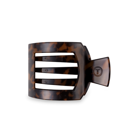 Square Flat Hair Clip | Medium | Tortoise