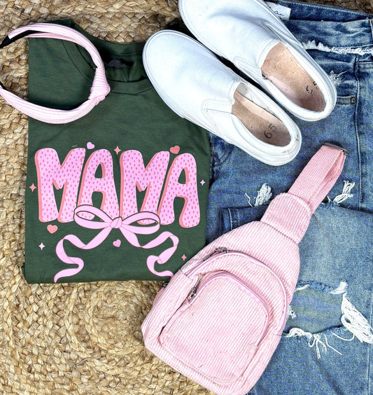 Mama Heart Bow tee