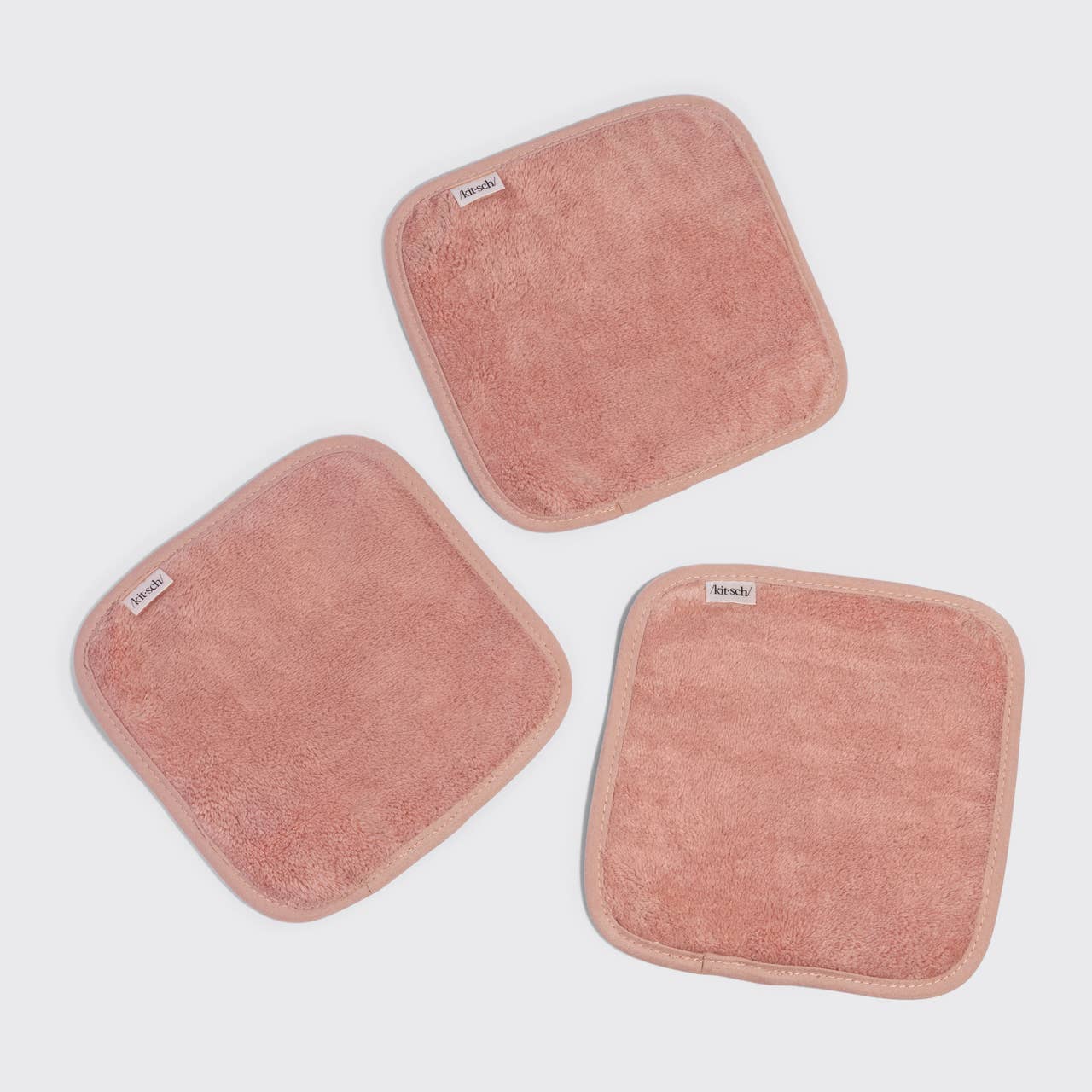 Microfiber Face Towels 3pc Set - Terracotta