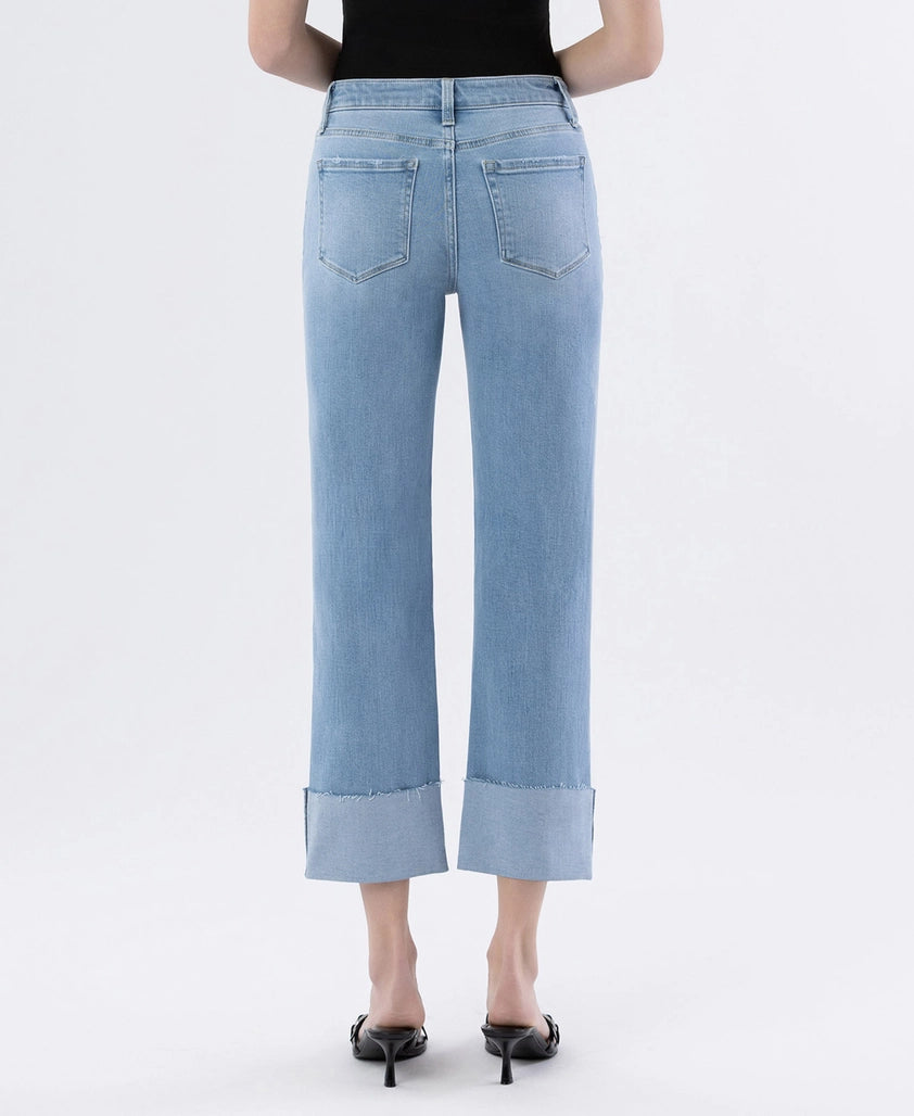 Victoria Cuffed Straight Jeans