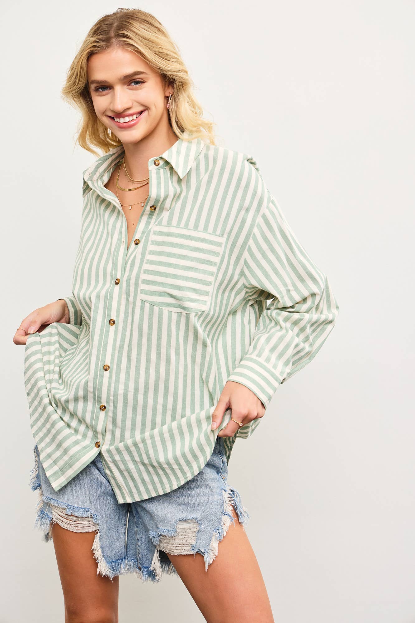 Arizona Striped Oversized Shirt