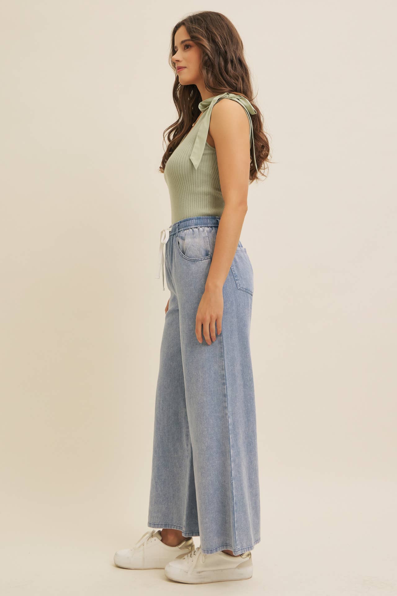 Sadie Wide Leg Denim Pants