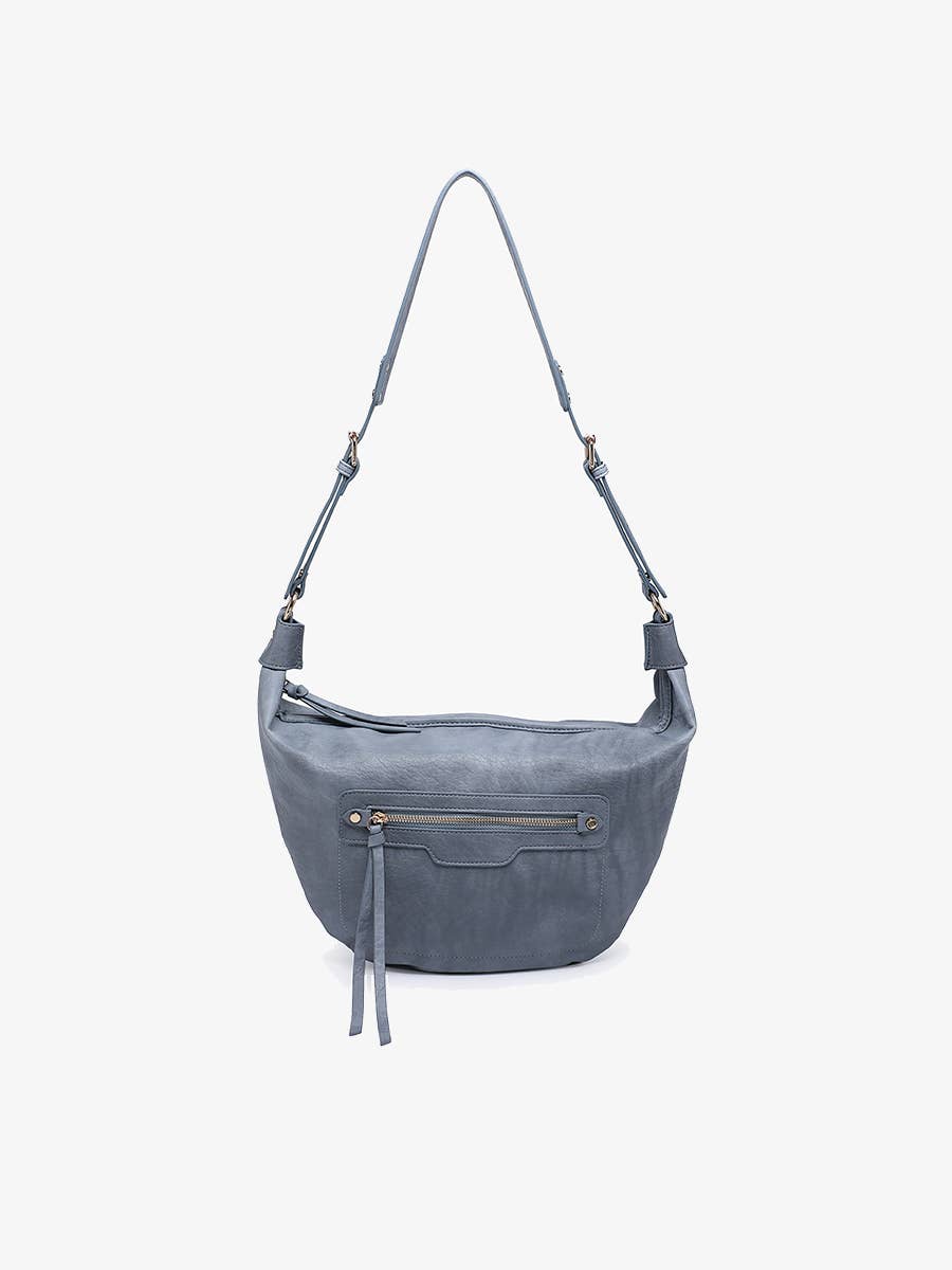 Leigh Distressed Hobo Bag