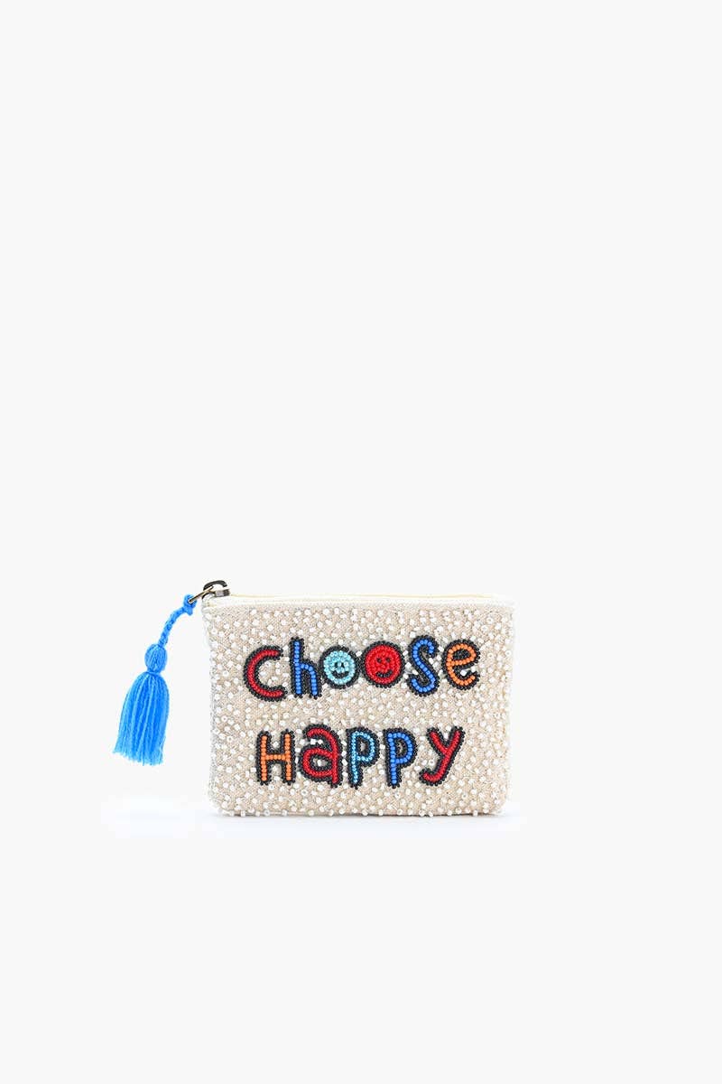 Inspirational Phrase Embellished Mini Pouches