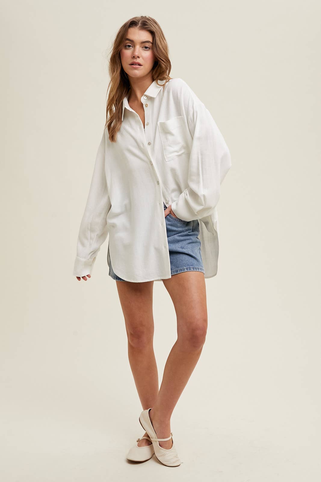 Brunch Linen Button Up