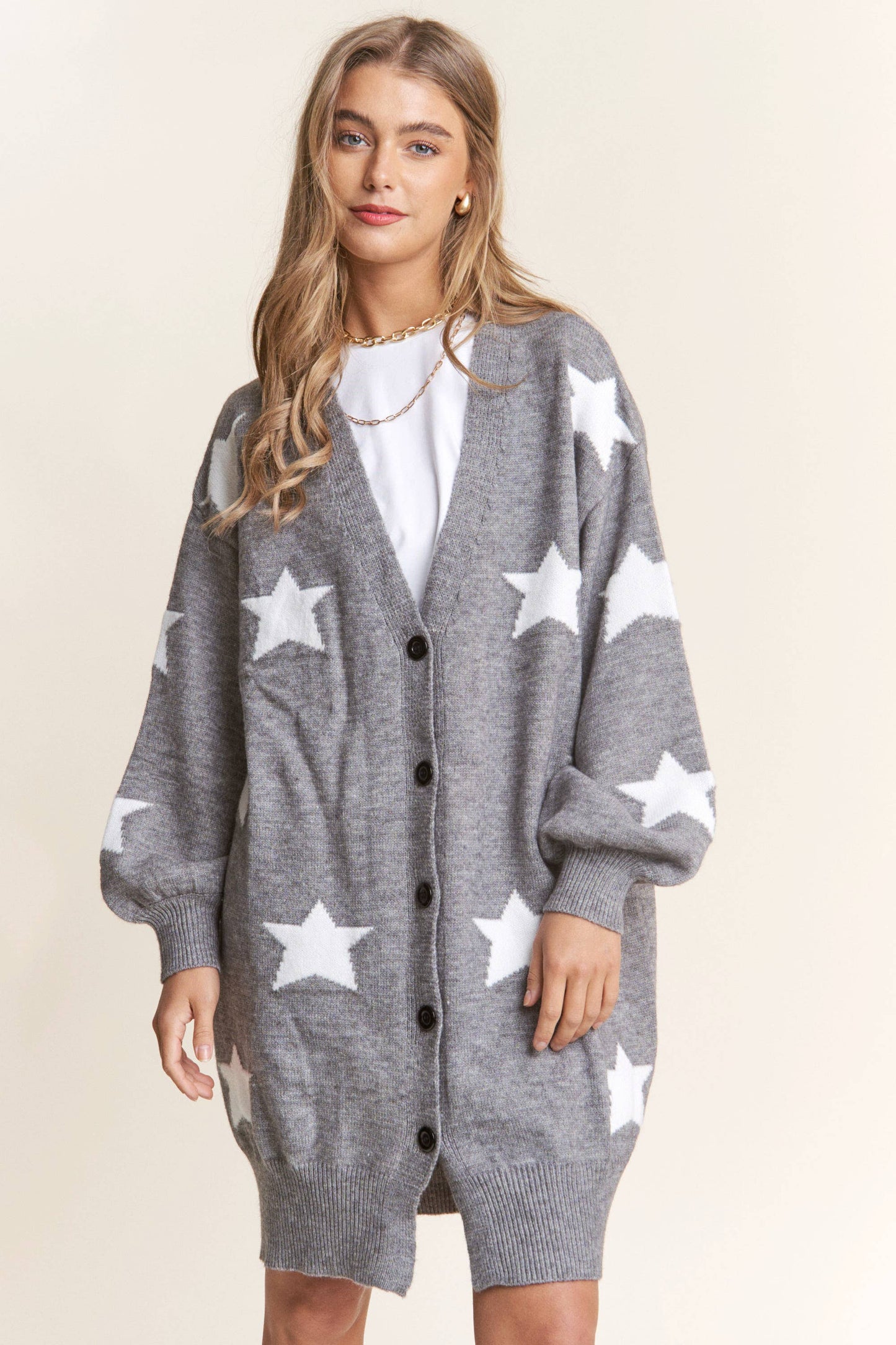 Starry Eyed Long Body Cardigan