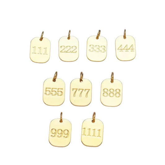 Angel Number Charms For Charm Bar