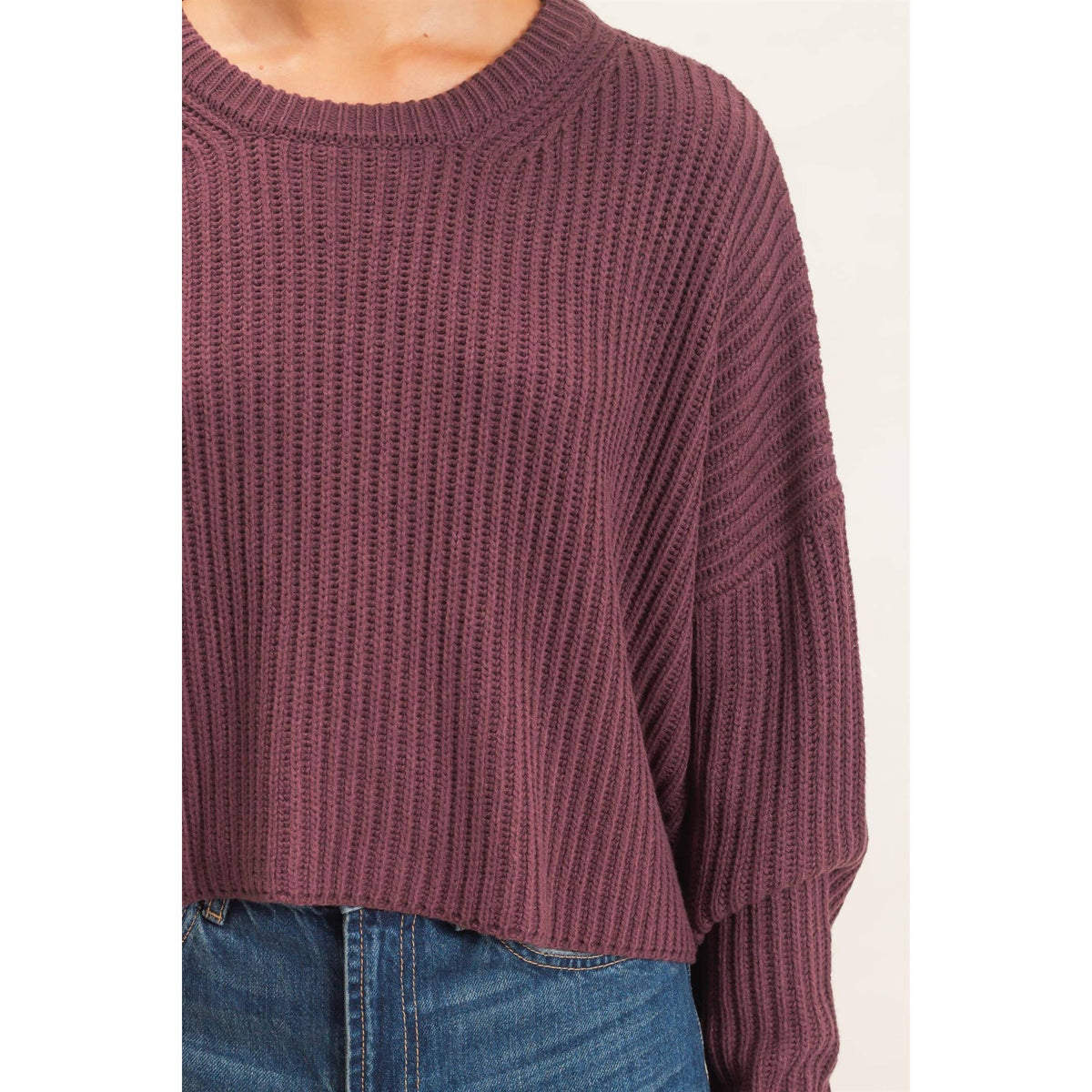 Oversized Cropped Sweater