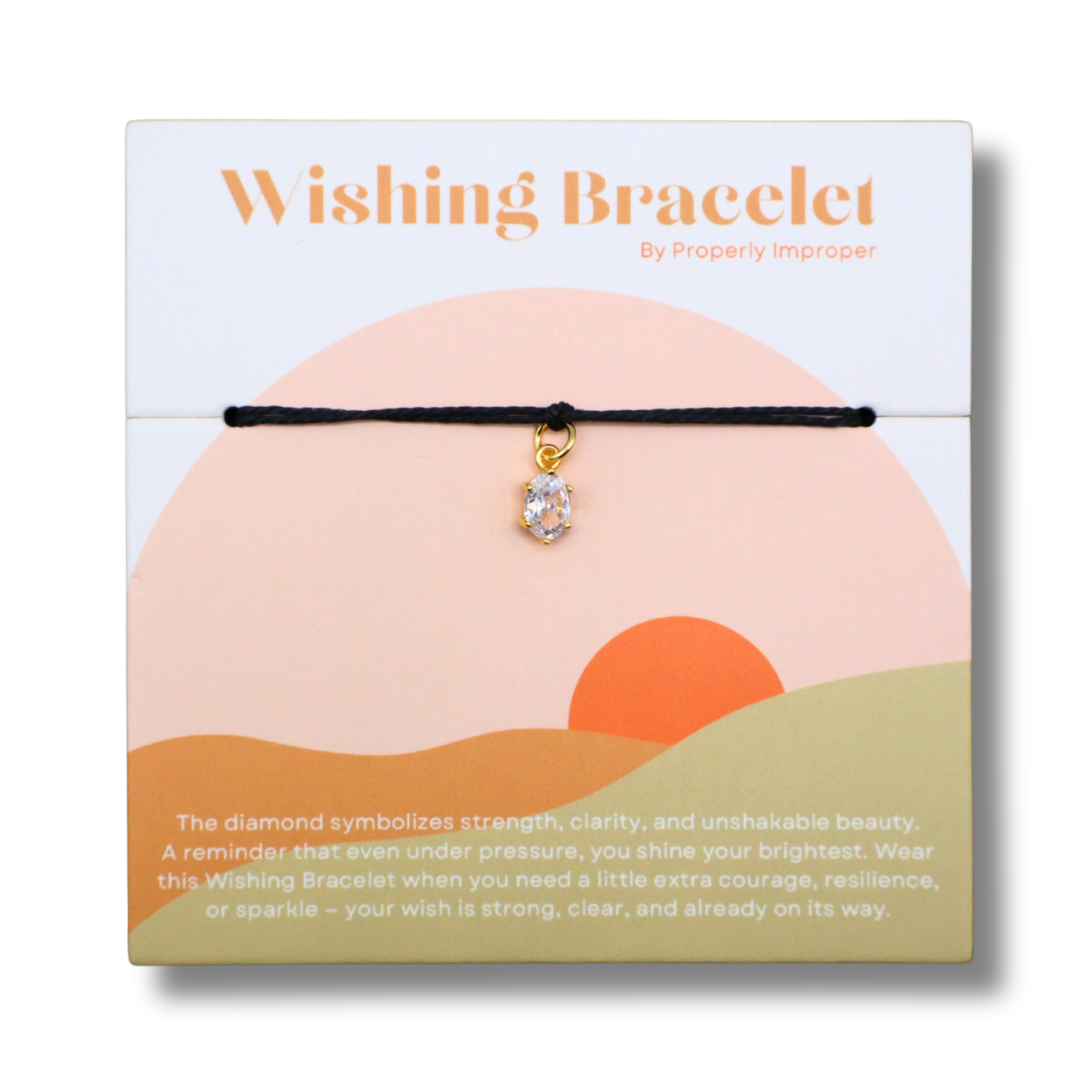Wishing Bracelet with Diamond Stud Charm