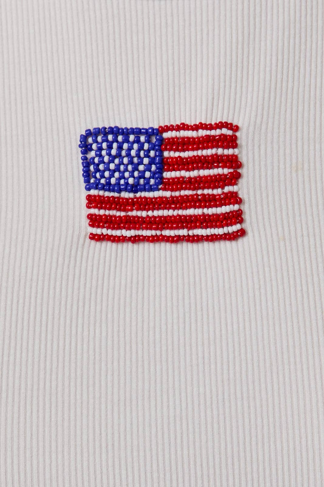 USA Beaded Ribbed Tank
