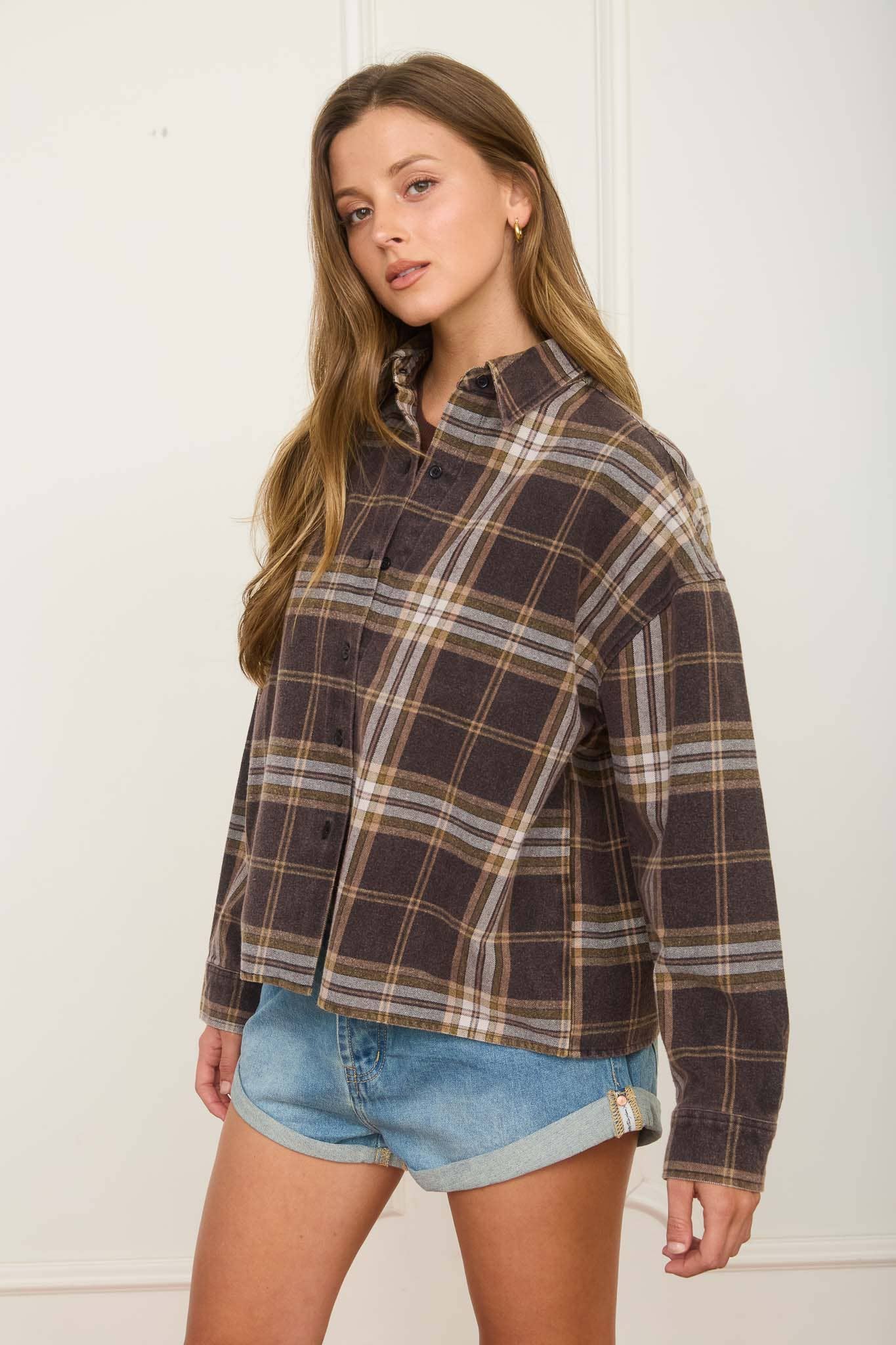 Plaid Button Down