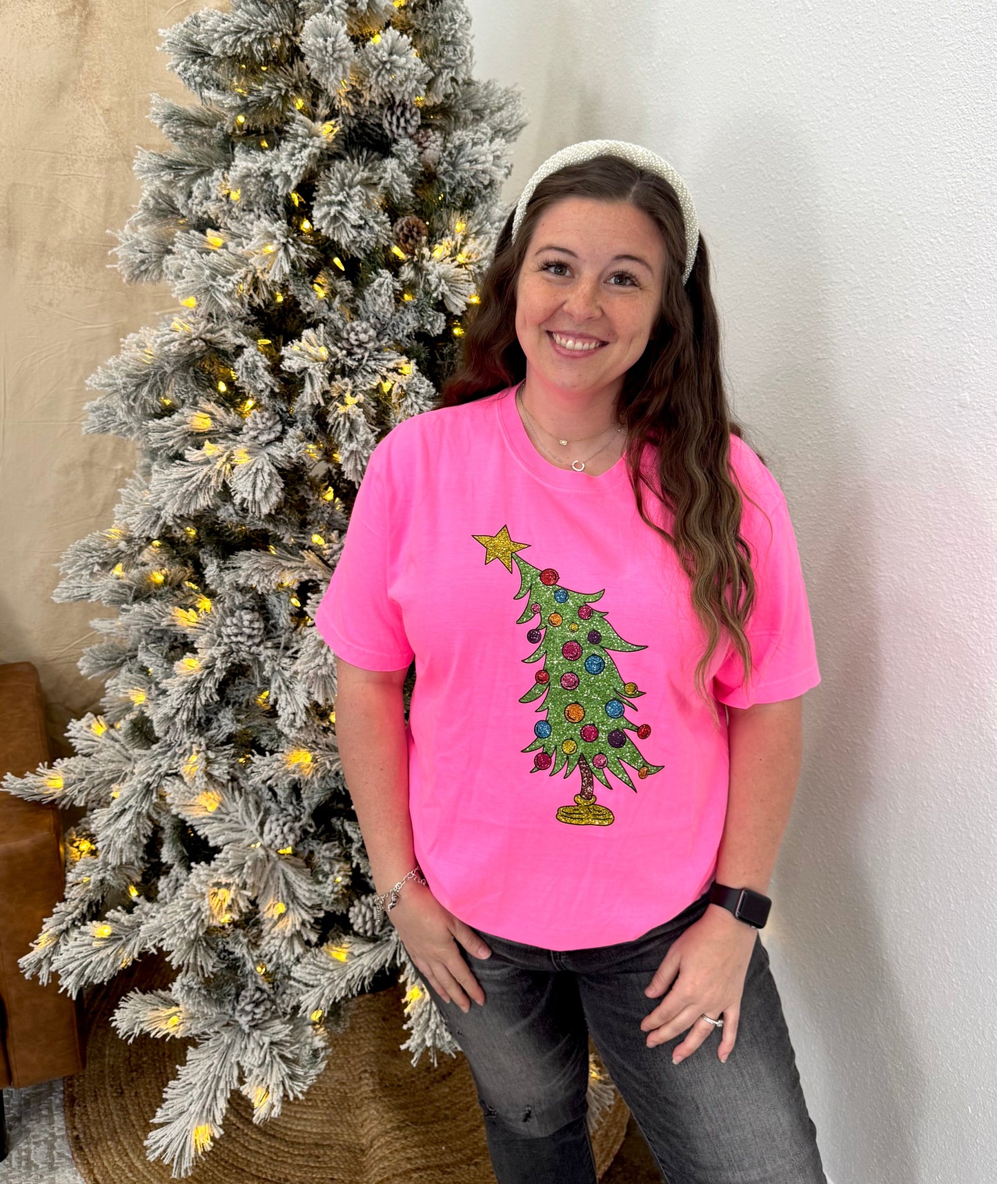 Glitter Tree Graphic Tee