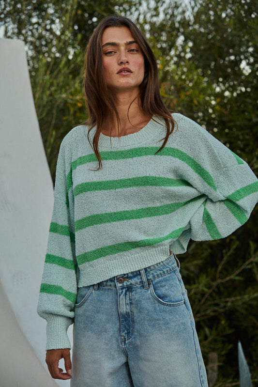 Rowan Striped Sweater Top