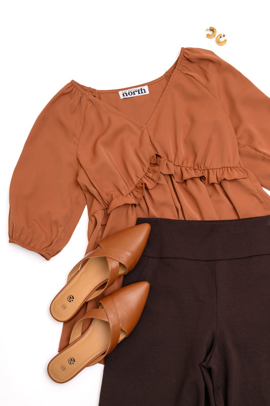 Better Than Ever Ruffle Detail Blouse