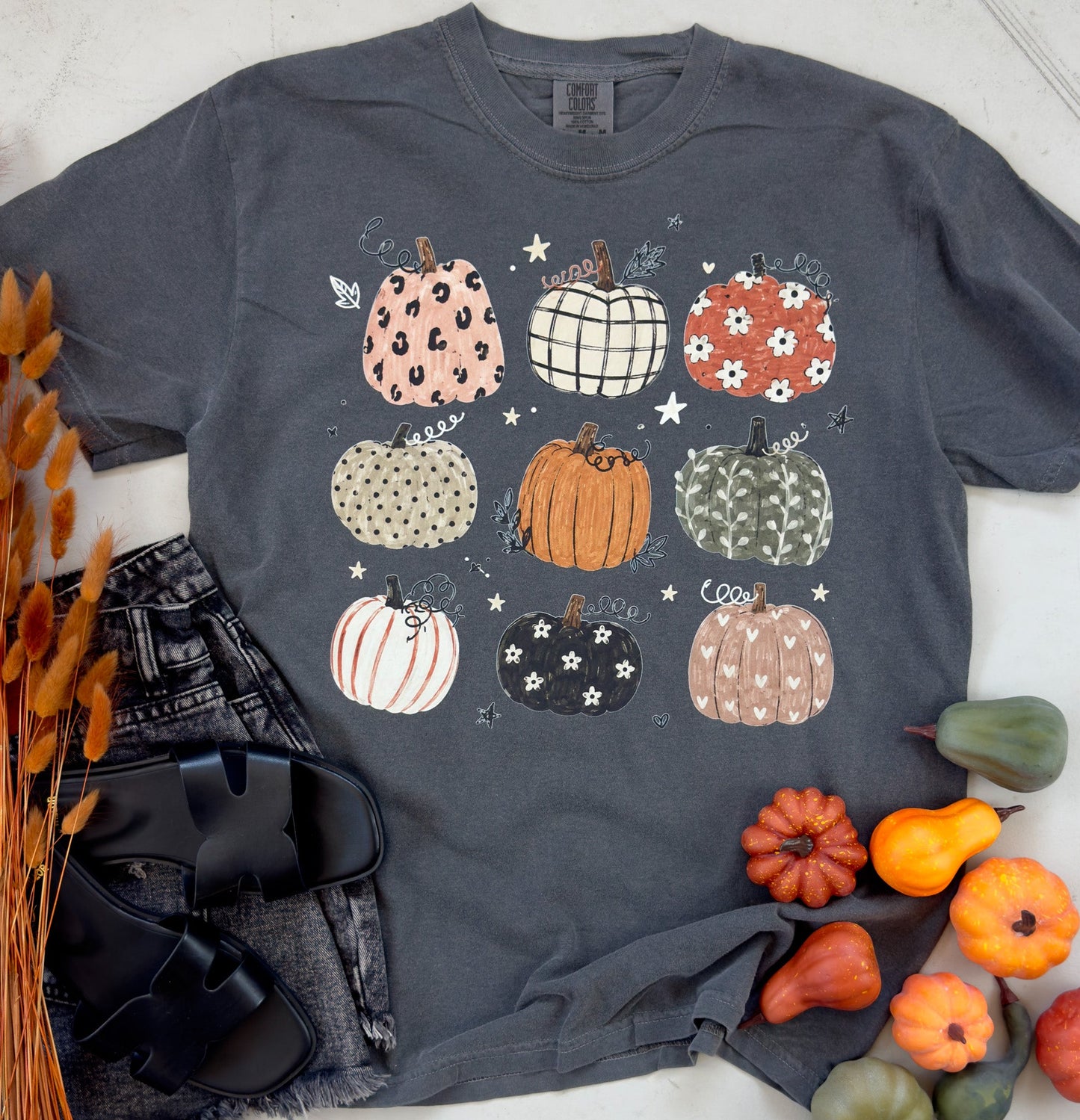 Boho Pumpkins Graphic Fall Tee