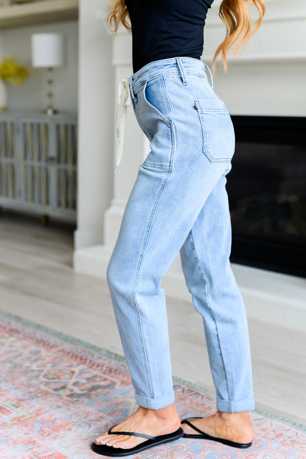 Must Have Cooper High Rise Vintage Denim Jogger