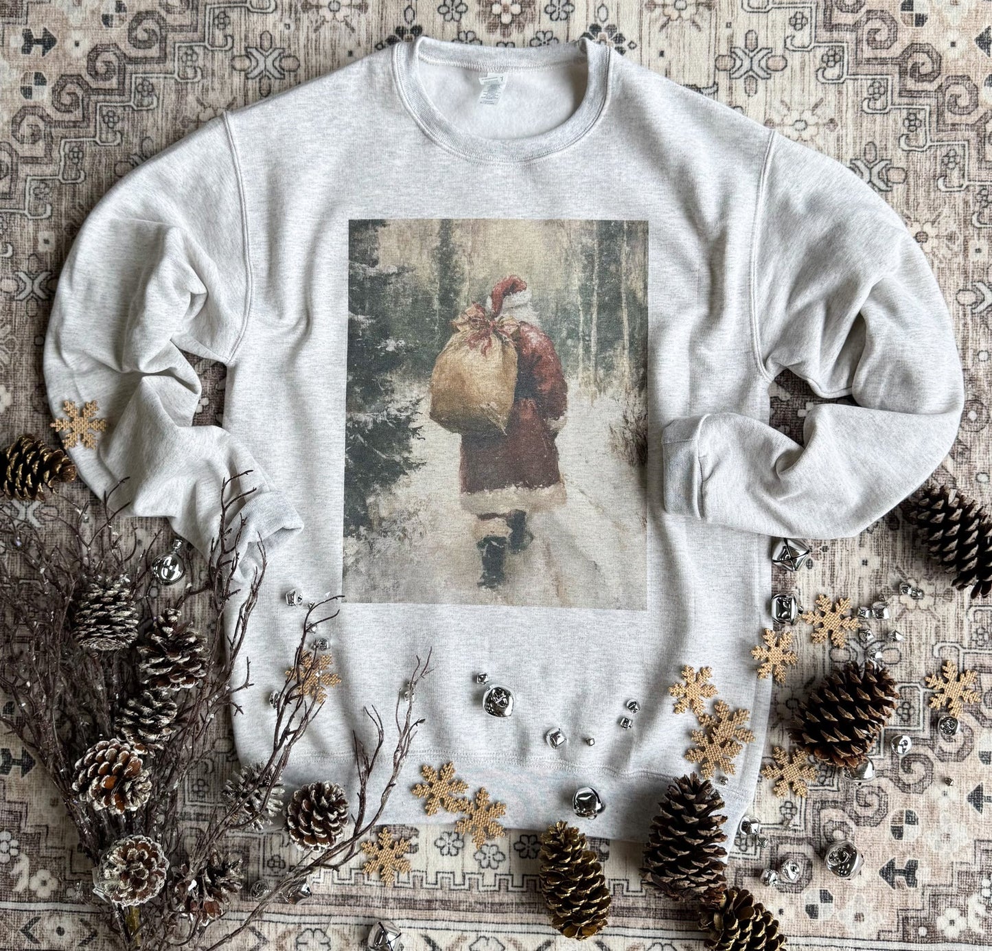 Vintage Santa Scene Sweatshirt
