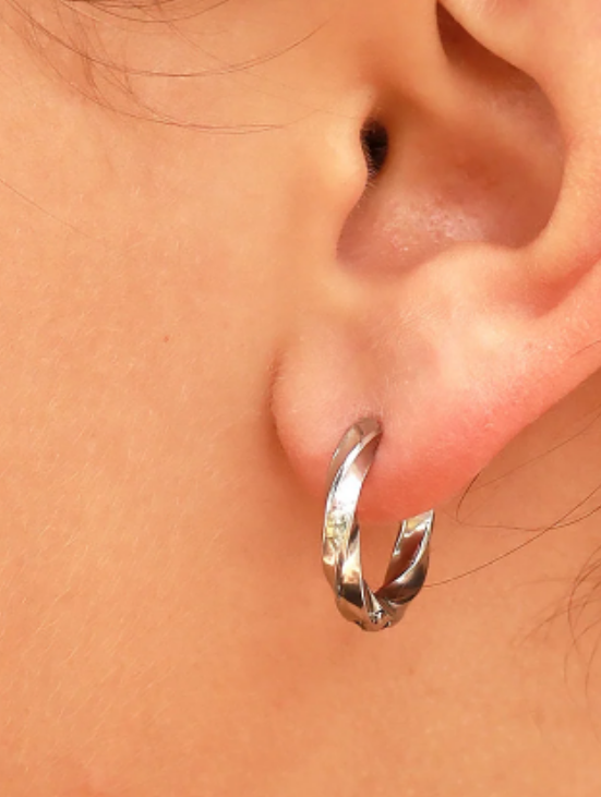 18K PVD Stainless Steel Hoop Earrings