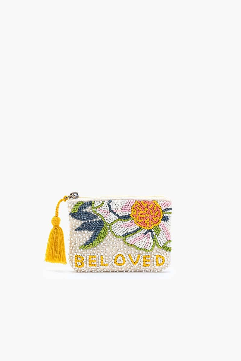 Inspirational Phrase Embellished Mini Pouches