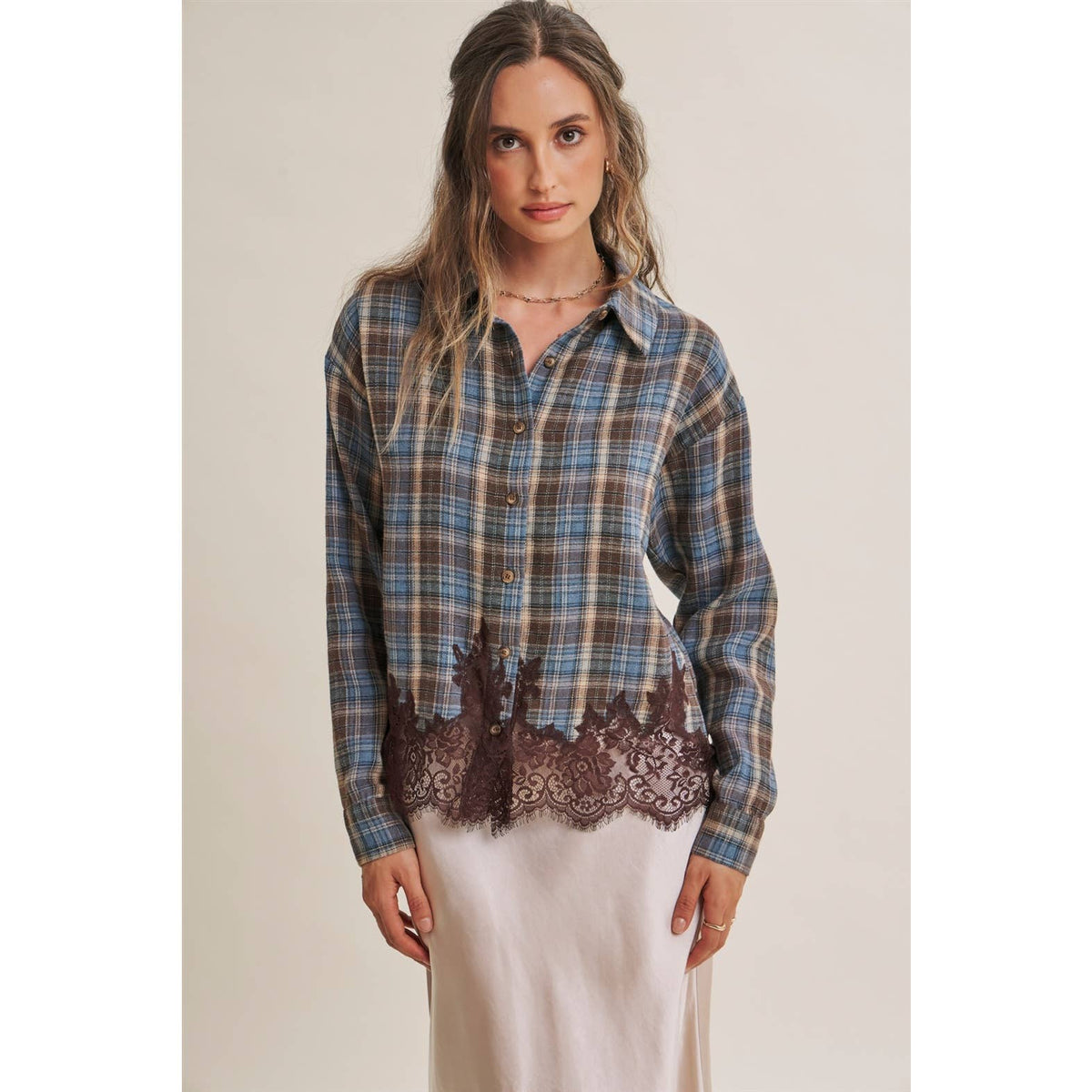 Western Romantic Plaid Buttondown
