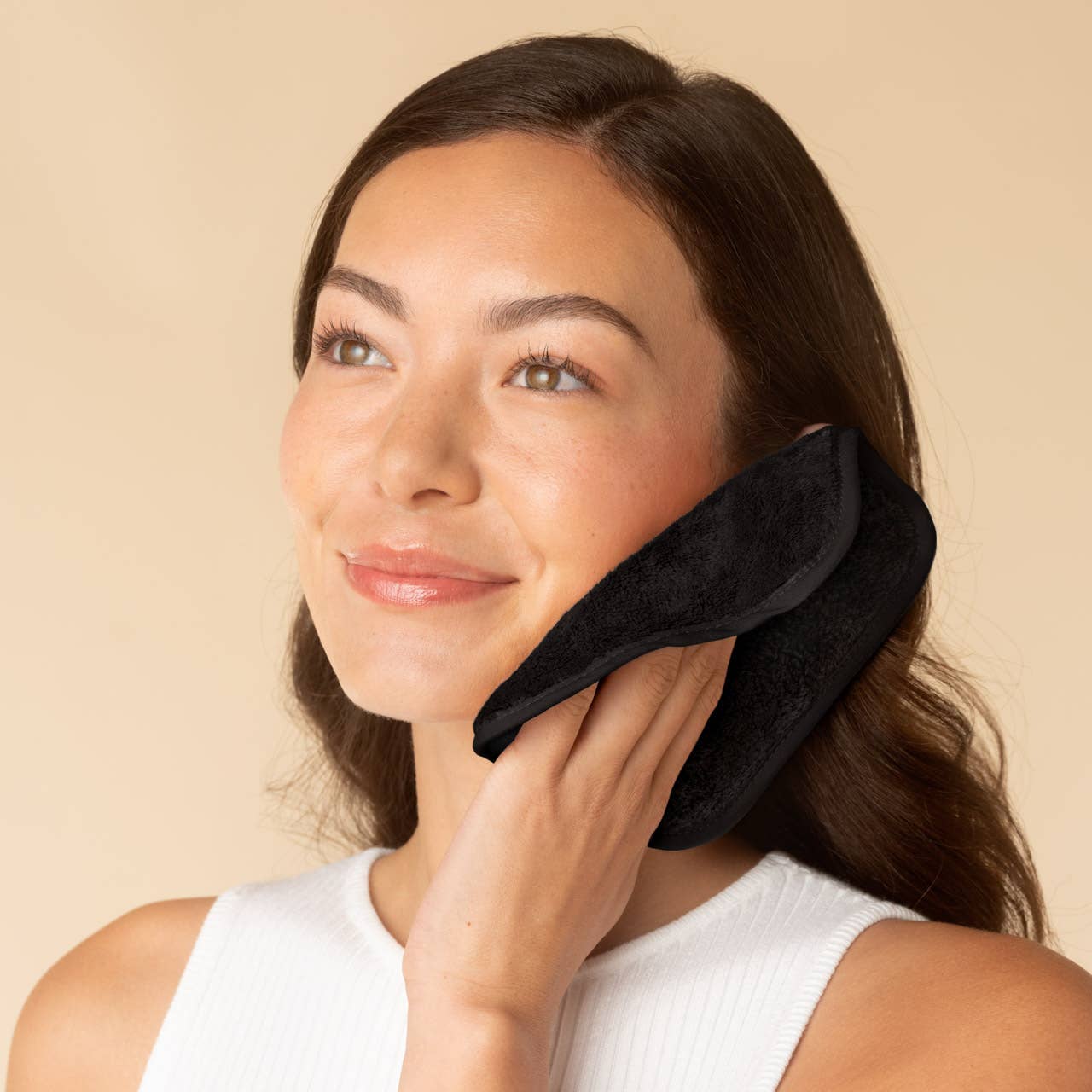 Microfiber Face Towels 3pc Set - Black