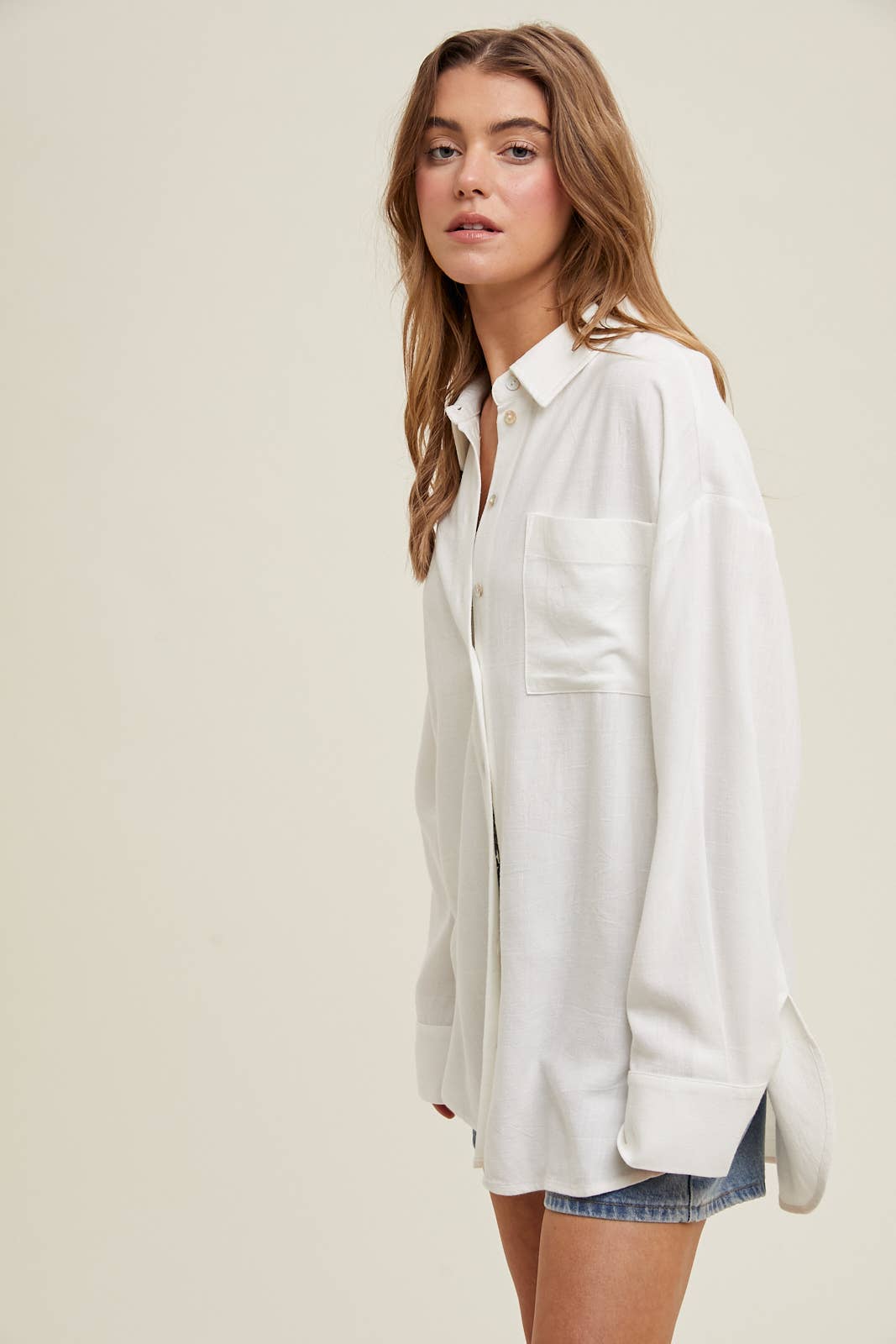 Brunch Linen Button Up