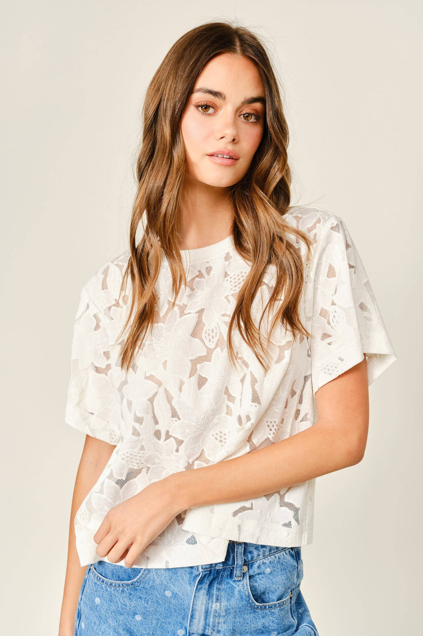 Lace Floral TShirt