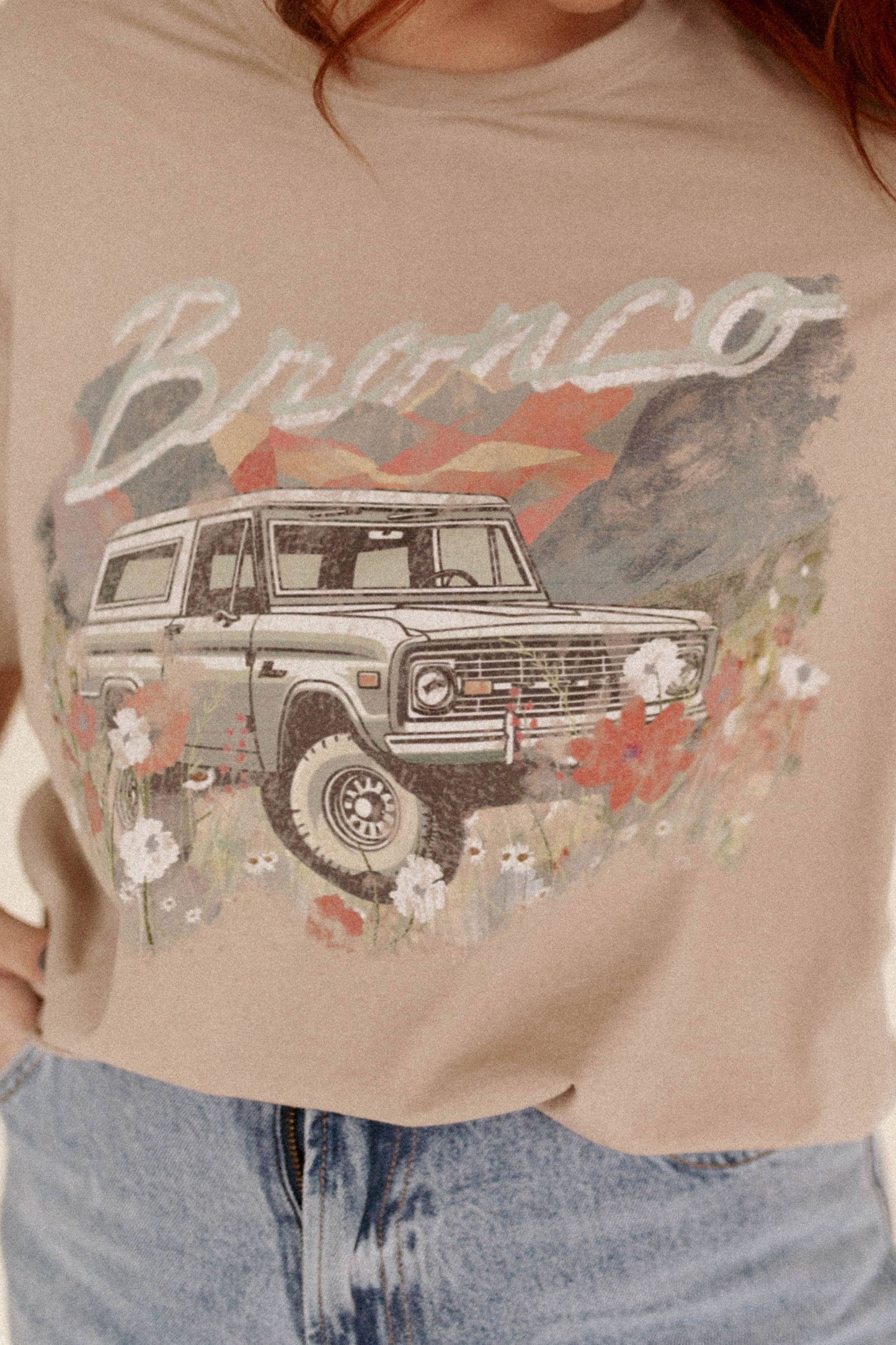 Floral Bronco Graphic Tee