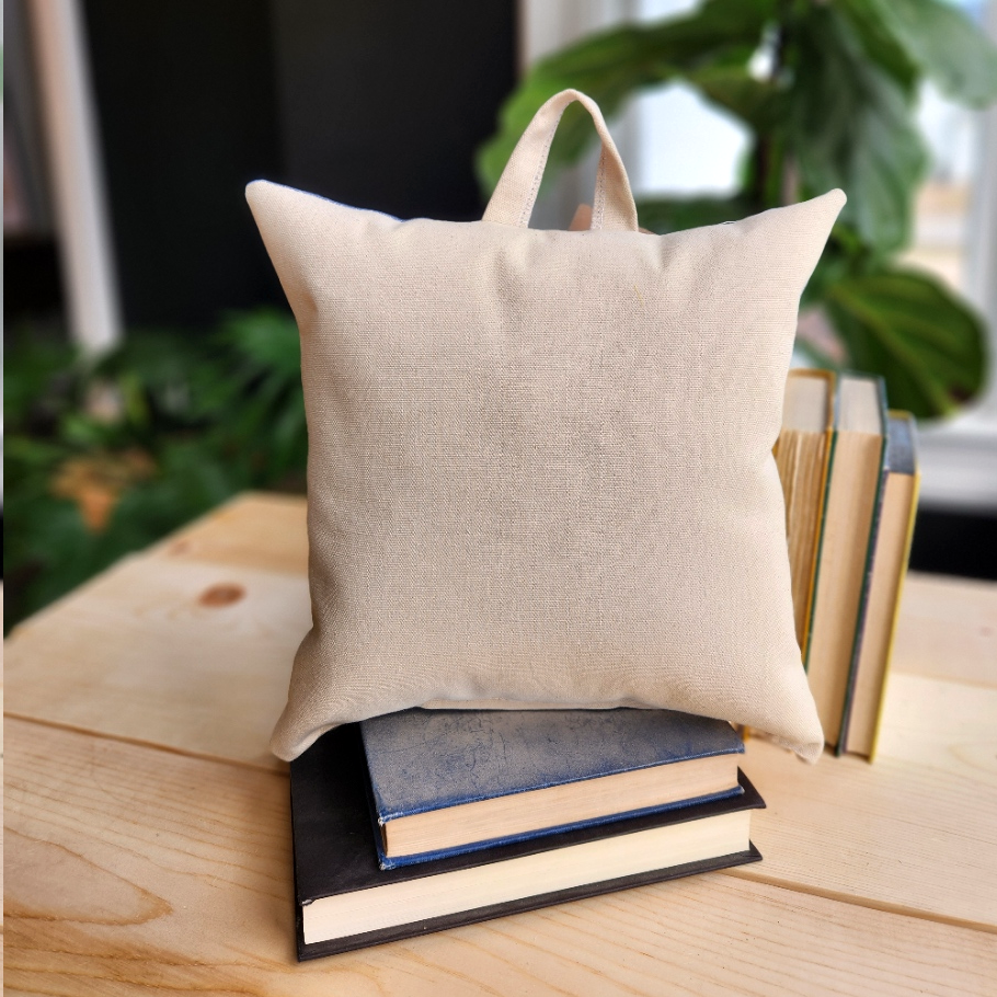 Reading Pillow- Never Underestimate, RBG, Chambray