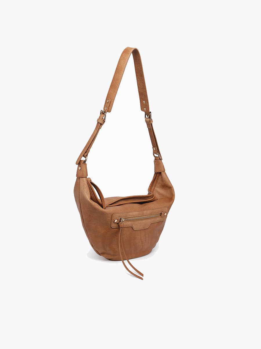 Leigh Distressed Hobo Bag