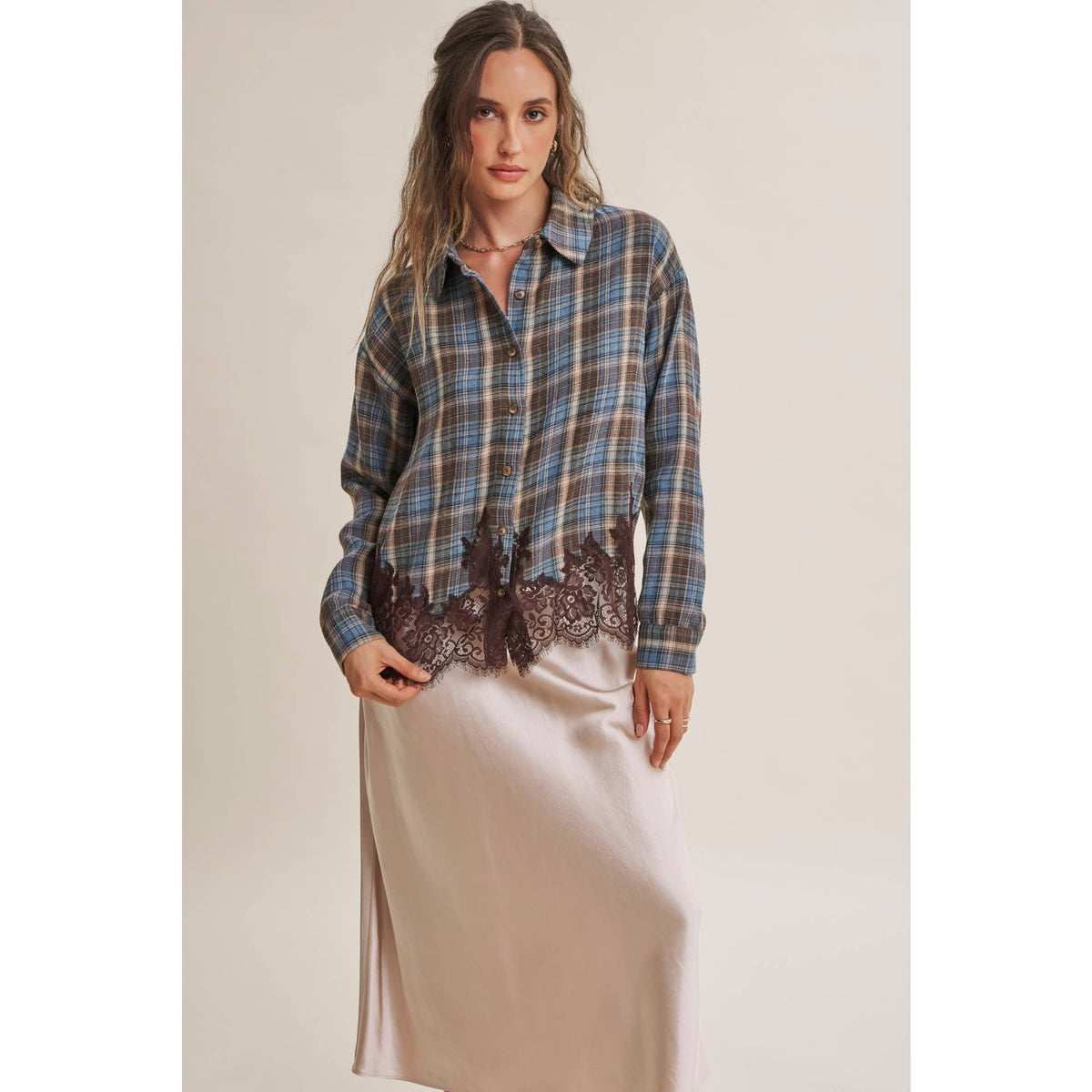 Western Romantic Plaid Buttondown
