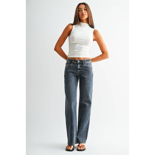 Jessie Mid Rise Wide Leg