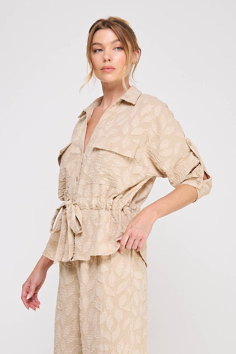 Jacquard Utility Blouse