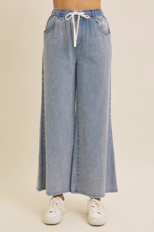 Sadie Wide Leg Denim Pants