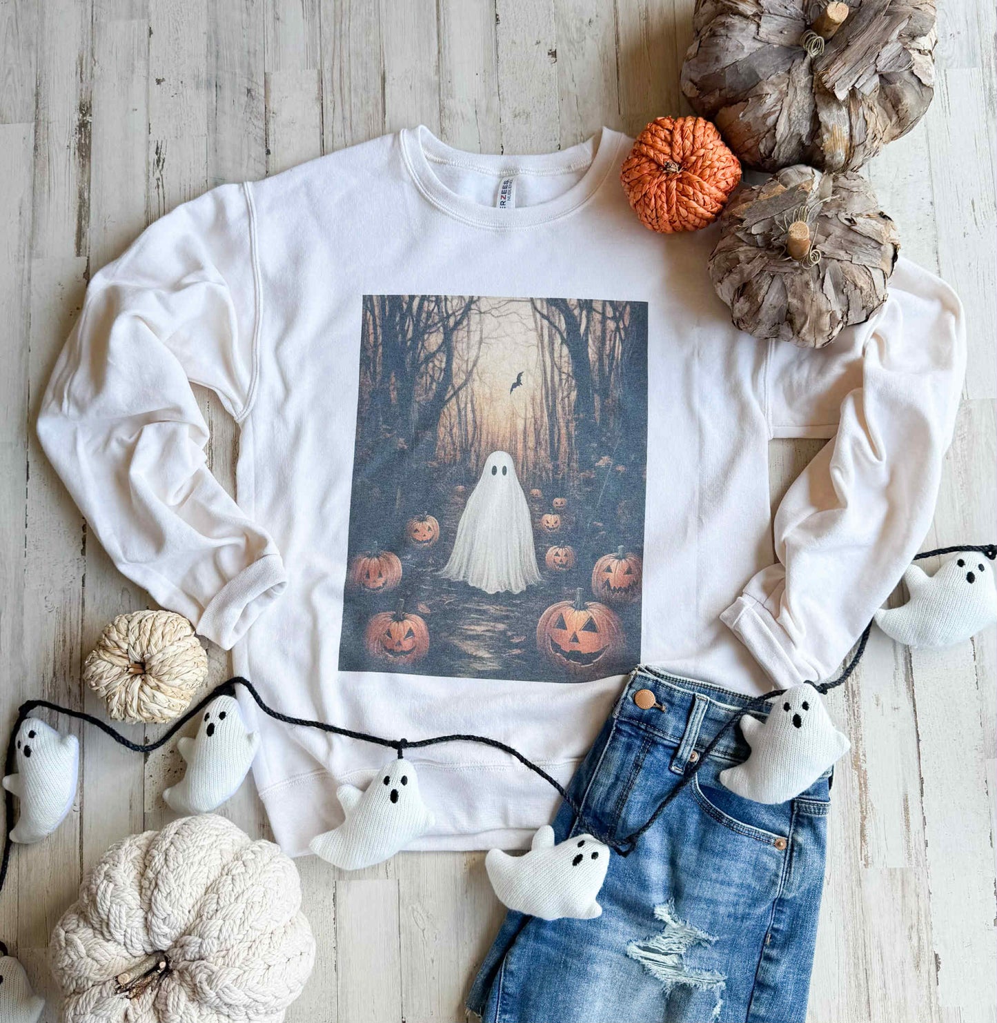 Spooky Ghost Scene Sweatshirt