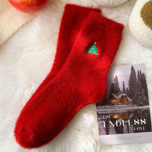 Christmas Tree Cozy Christmas Socks