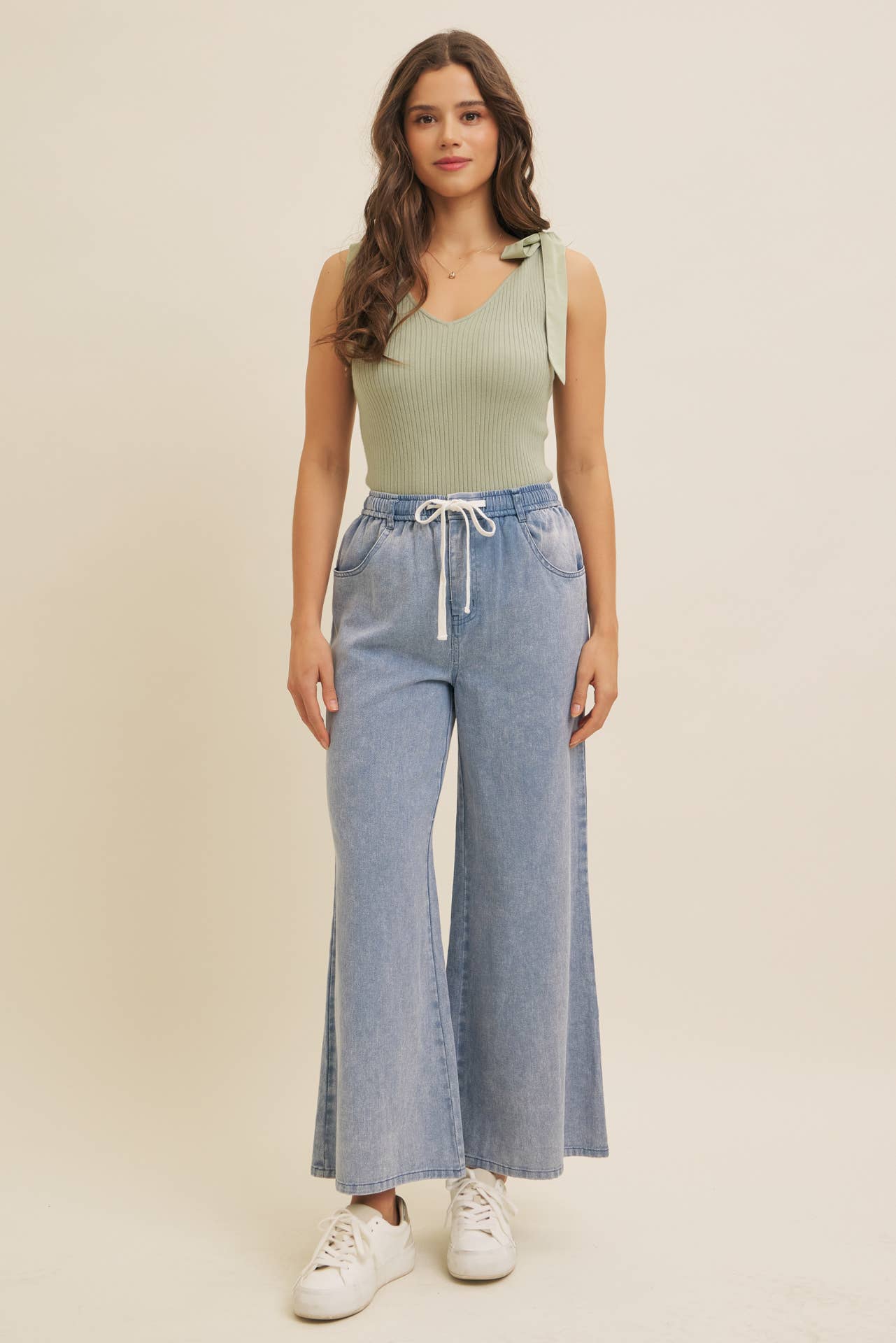 Sadie Wide Leg Denim Pants