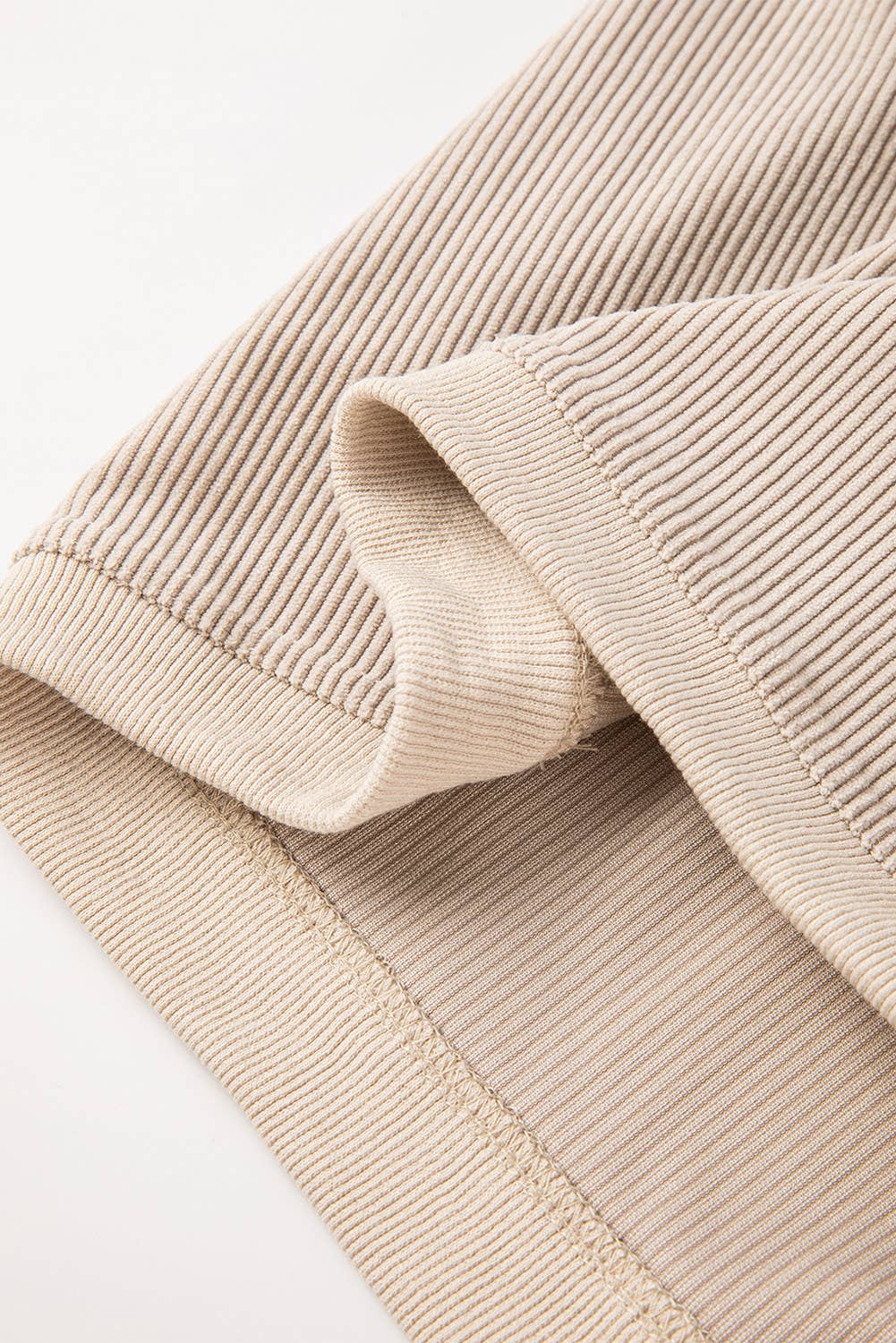 Customizable Long Sleeve Ribbed Corded Oversized Sweatshirt