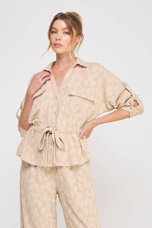 Jacquard Utility Blouse