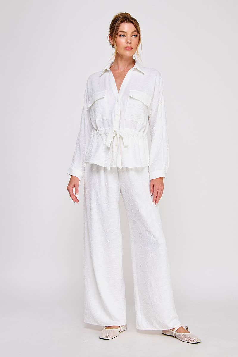 Jacquard Utility Blouse