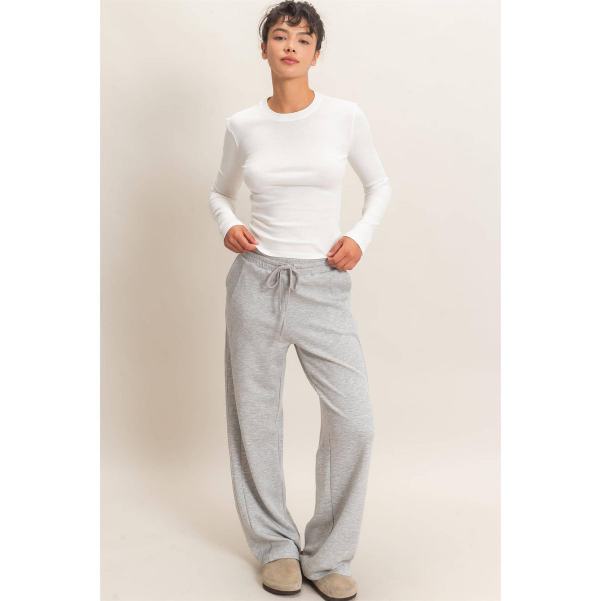 Crew Neck Long Sleeve Top
