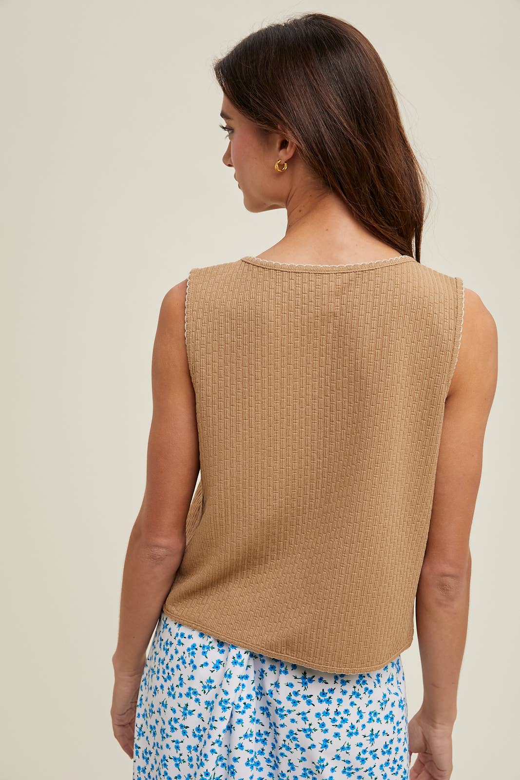 Mixed Season Detail Vest