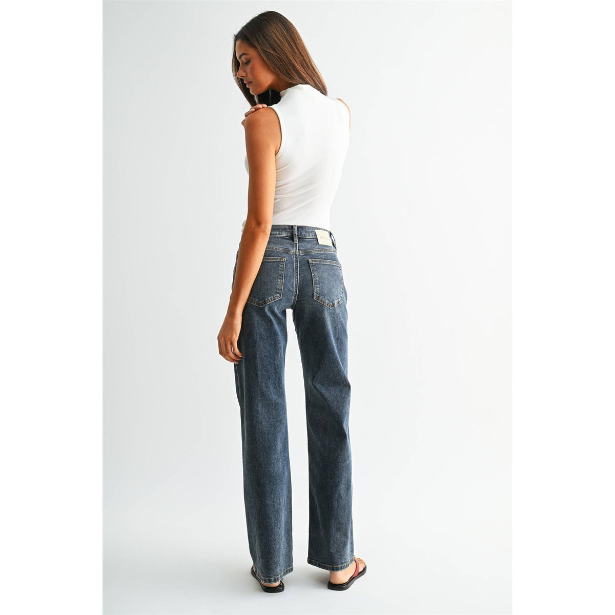 Jessie Mid Rise Wide Leg