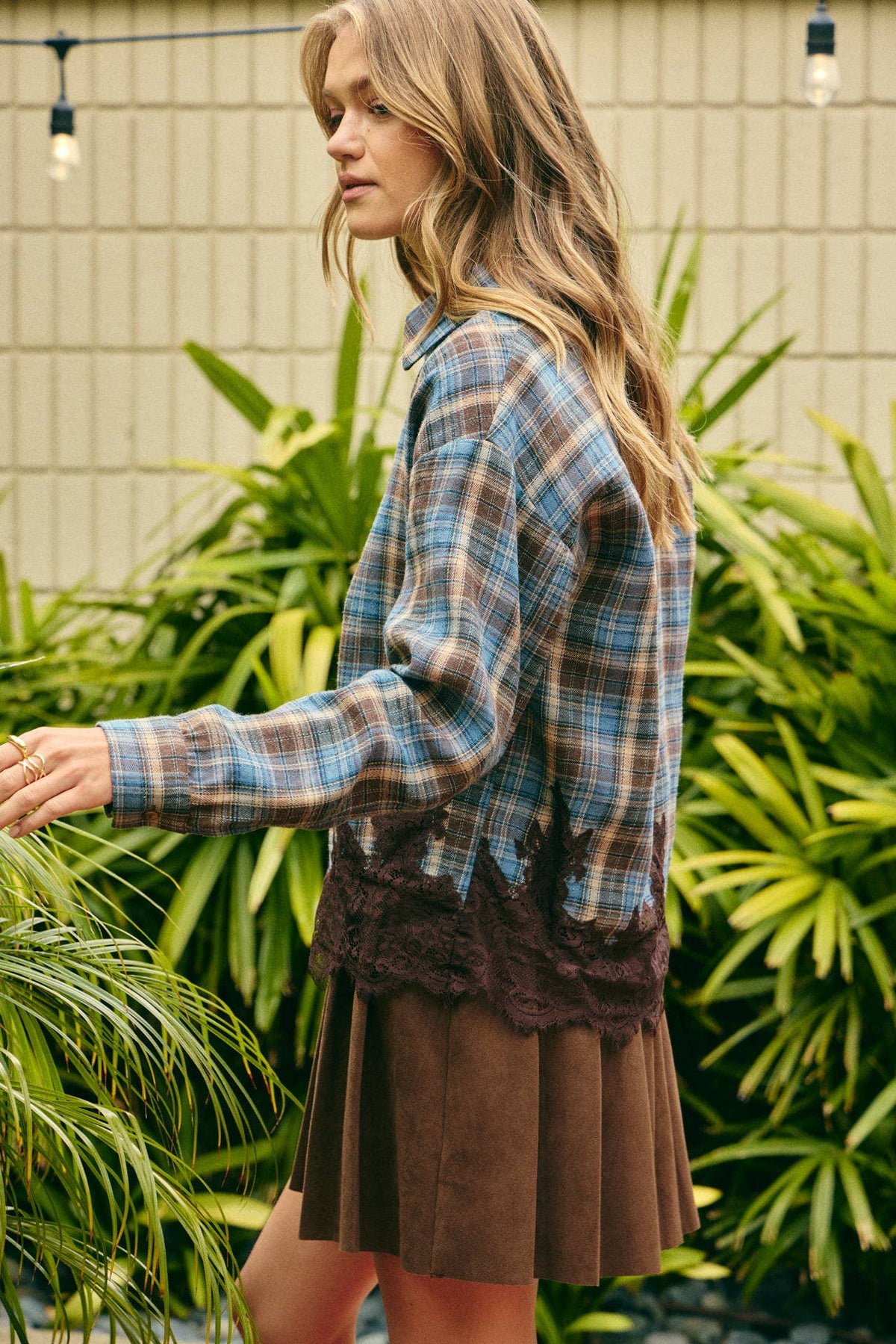 Western Romantic Plaid Buttondown