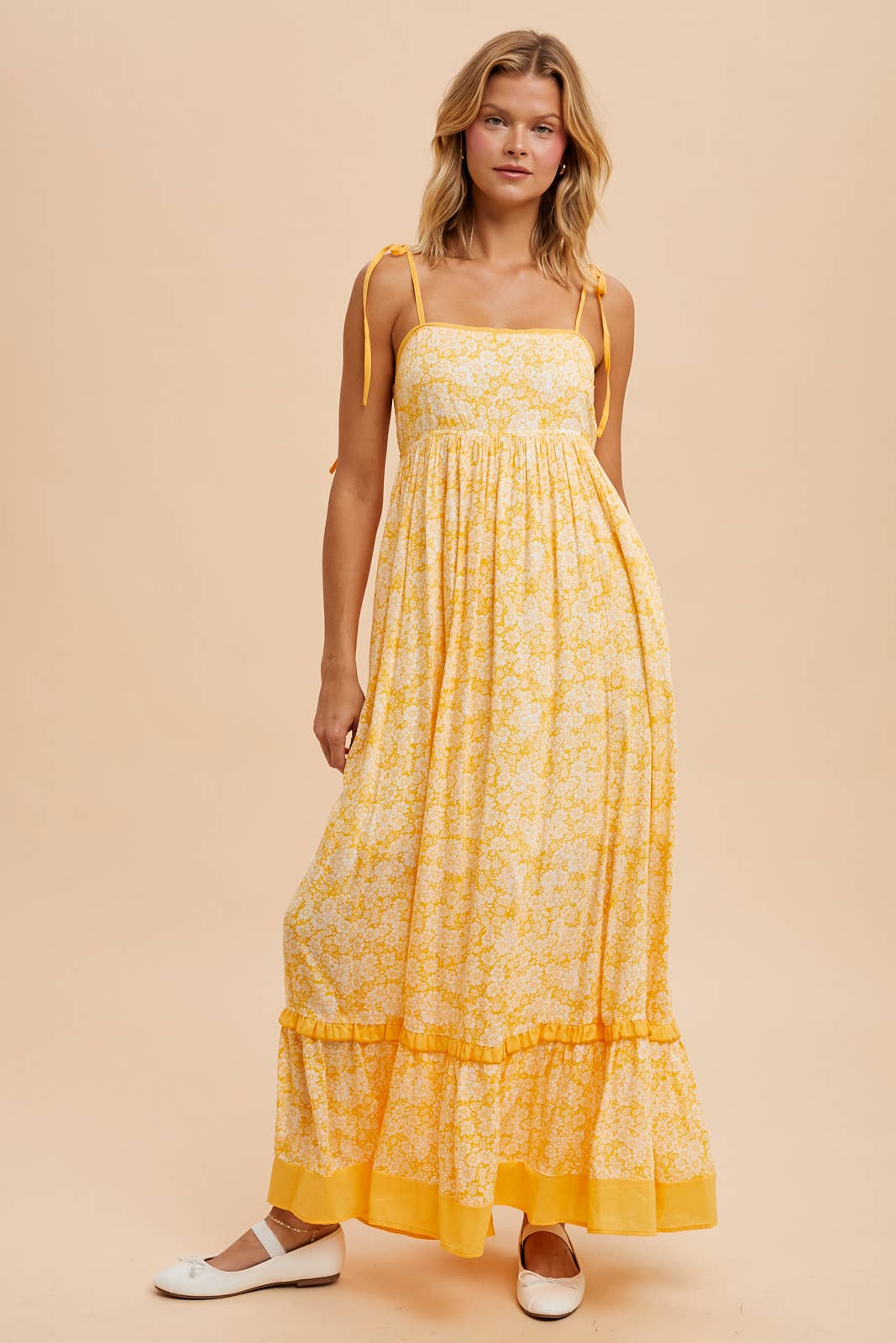 Mellow Yellow Floral Maxi